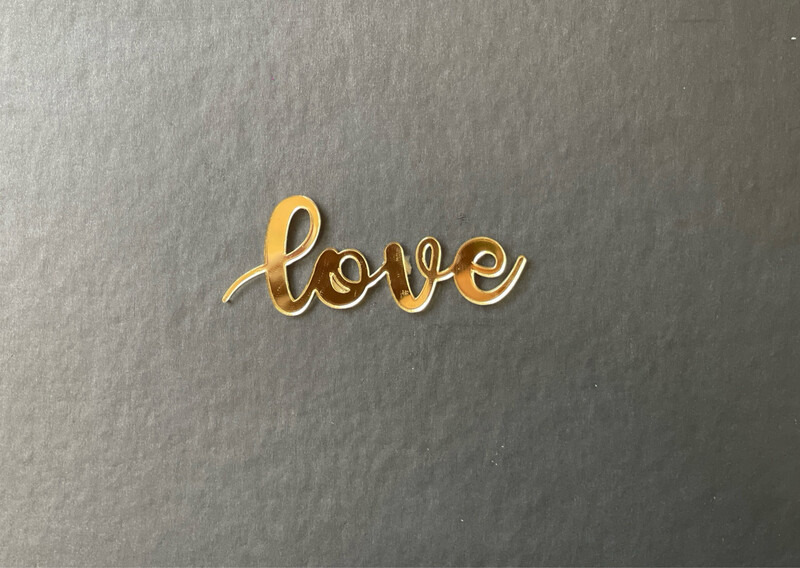 Топер міні «Love», 2х4 см, акрил, 1 шт.