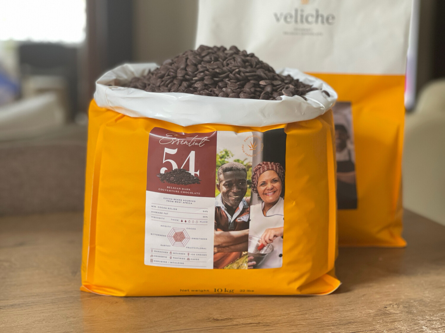 Чорний шоколад 54% Veliche Gourmet, 1 кг.