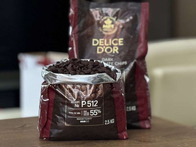 Чорний шоколад Delice Dʼor 55%,  100 г.