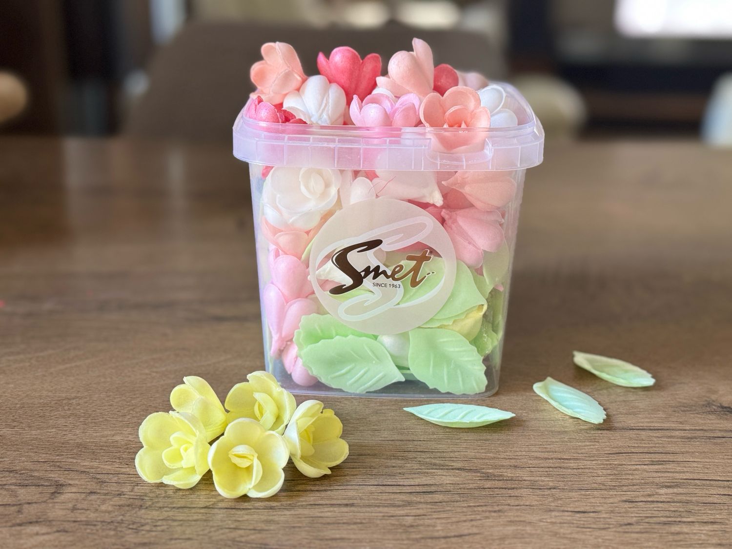 Квіти з вафельного паперу , Mini Yellow , 5 шт.