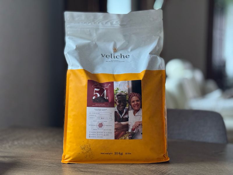 Чорний шоколад 54% Veliche Gourmet, 10 кг. Чорний шоколад 54% Veliche Gourmet, 10 кг.
