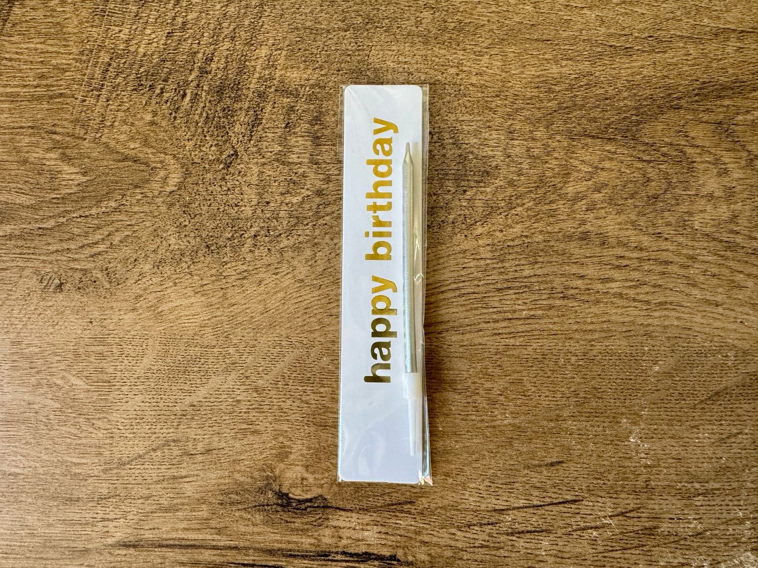 Свічка на бенто-торт НB срібло 11см, 1 шт.