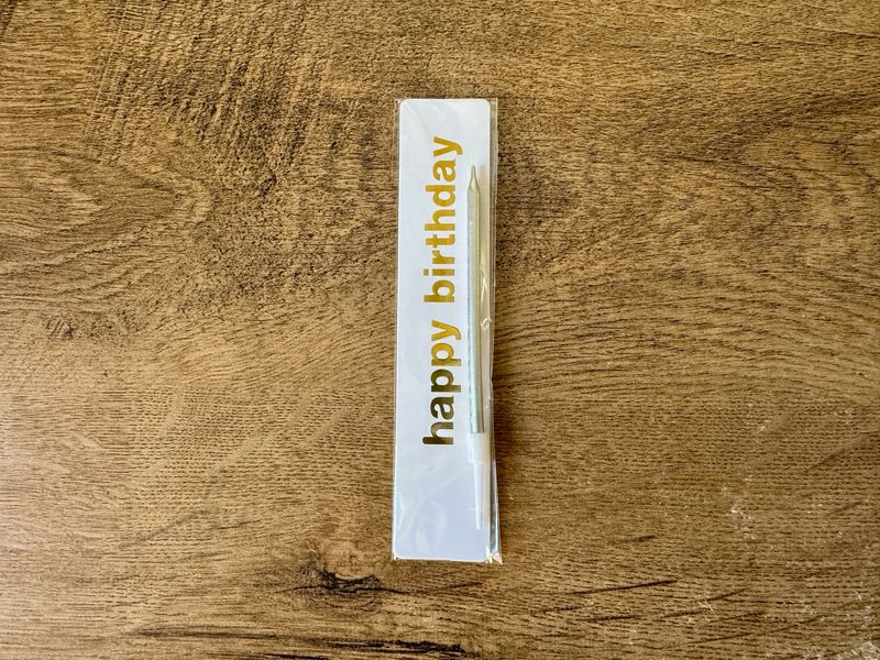 Свічка на бенто-торт НB срібло 11см, 1 шт. Свічка на бенто-торт НB срібло 11см, 1 шт.