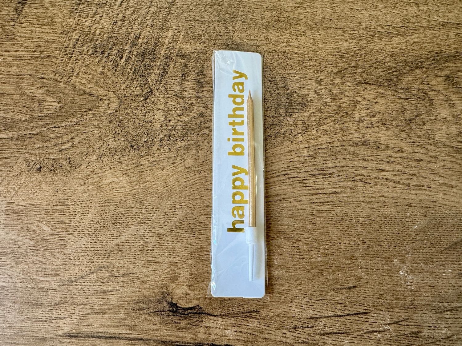 Свічка на бенто-торт НB золото натуральне 11см, 1 шт.