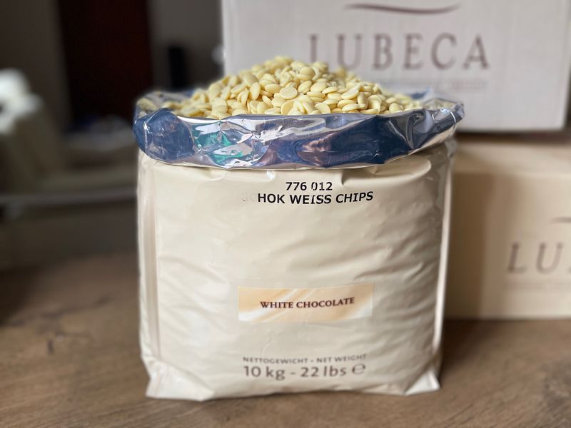 Білий шоколад 29% Lubeca WEISSE, 1 кг.
