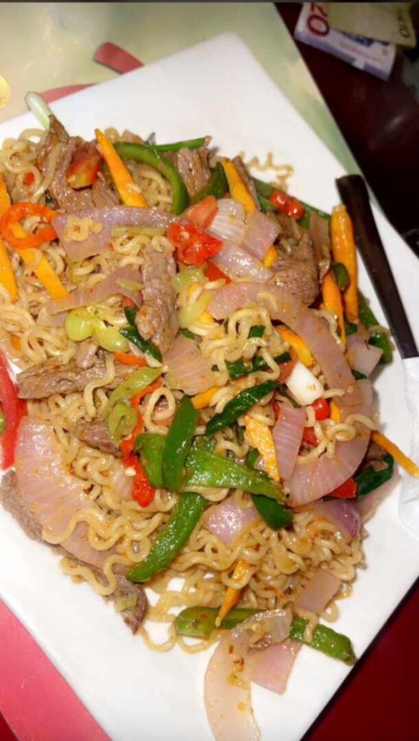 Beef mixed noodles