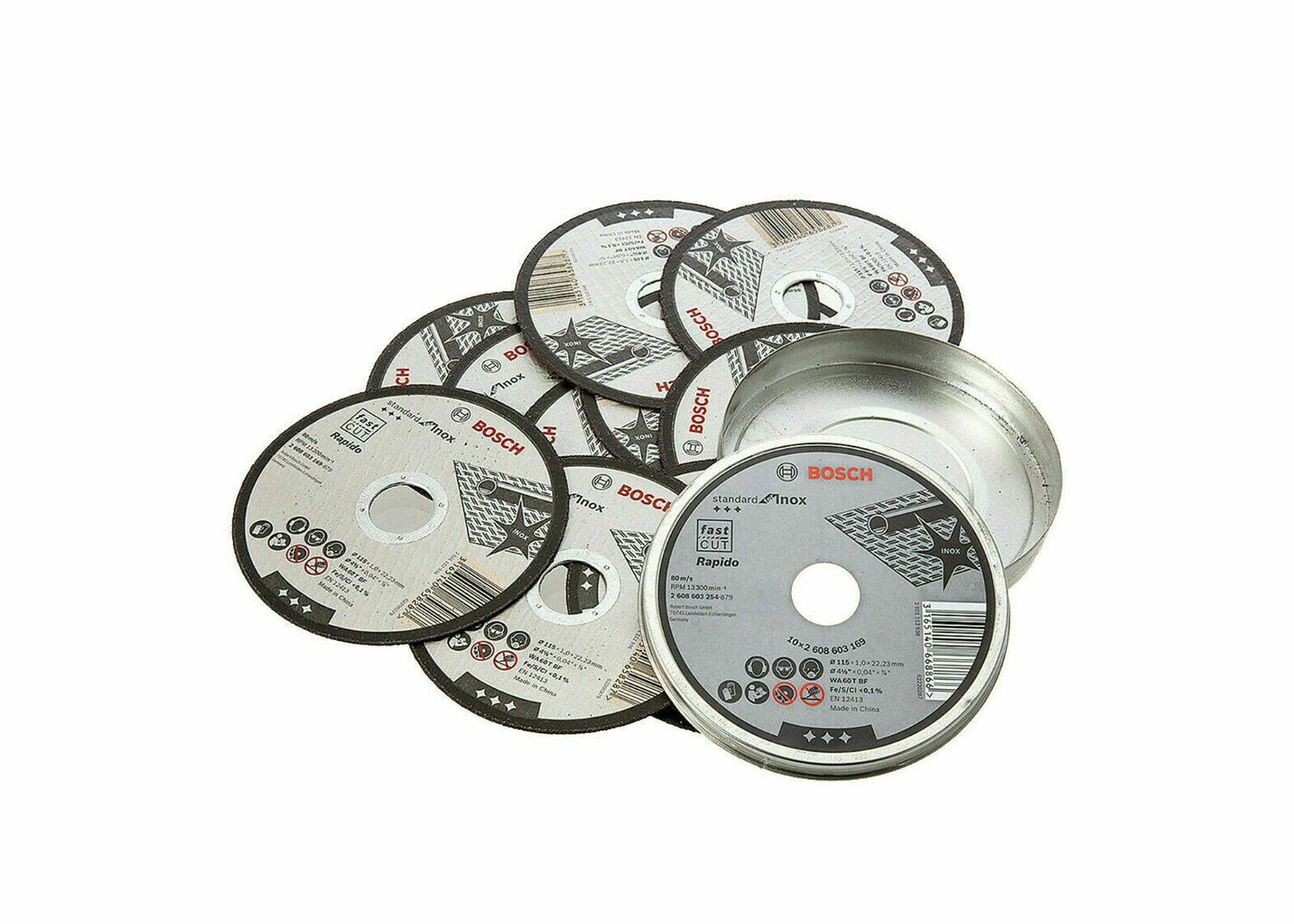 DISCO 115.1  INOX PZ.10