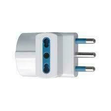 ADATTATORE TRIPLO 3 BIVALENTE 2P+T 16A