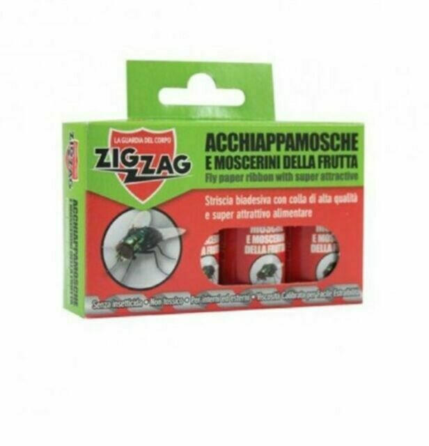 ZIG ZAG ACCHIAPPAMOSCHE ADESIVO 1CF 4PZ