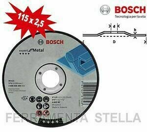 DISCO 115 X 2.5 X 22 FERRO BOSCH