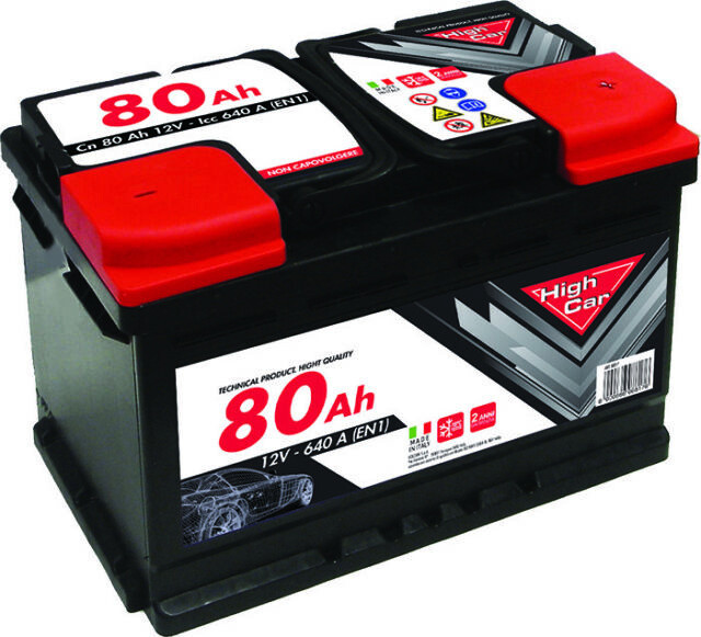 BATTERIA HIGH CAR 80 AH640