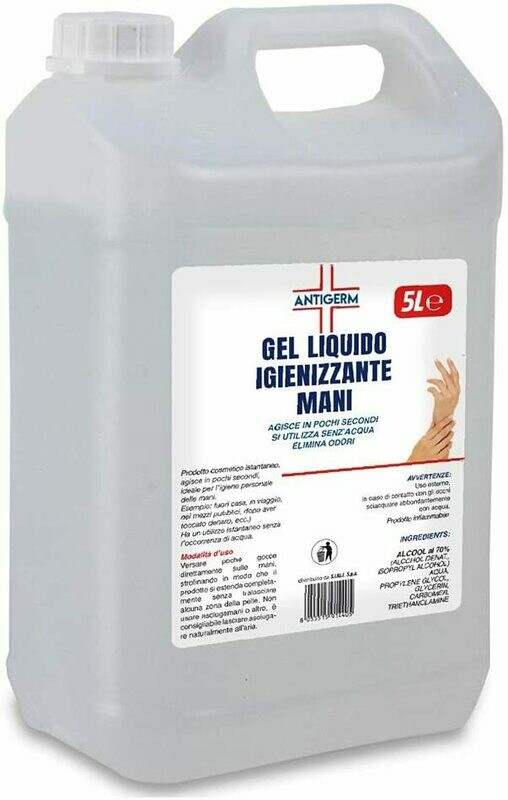 GEL IGIENIZZANTE MANI LT.5
