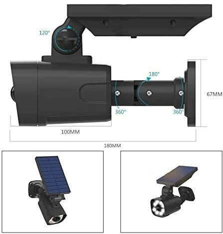 Proxinova™ Solar Security Light Weatherproof Dummy Camera Motion Sensor LED 