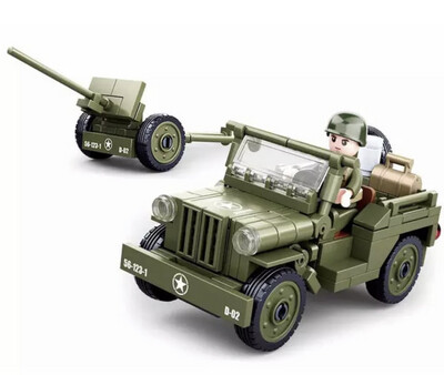 Willys Jeep And 37mm Cannon