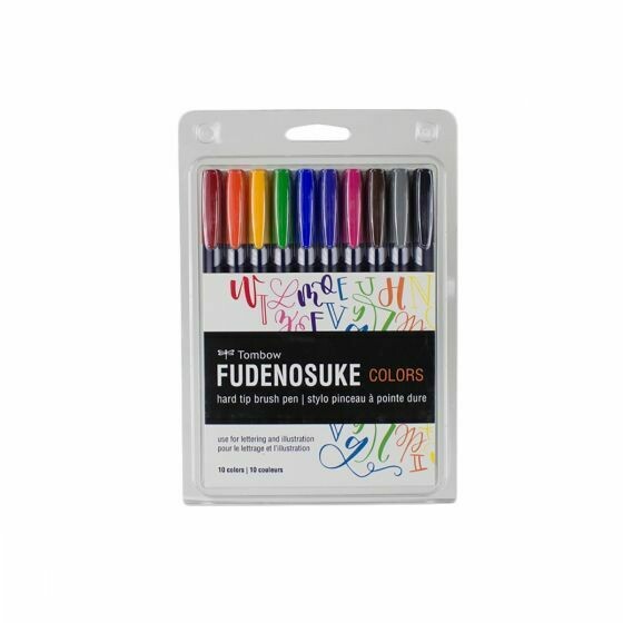 Tombow Fudenosuke colors 10