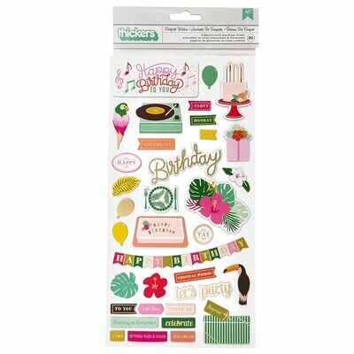 Thicker Stickers Confetti Wishes