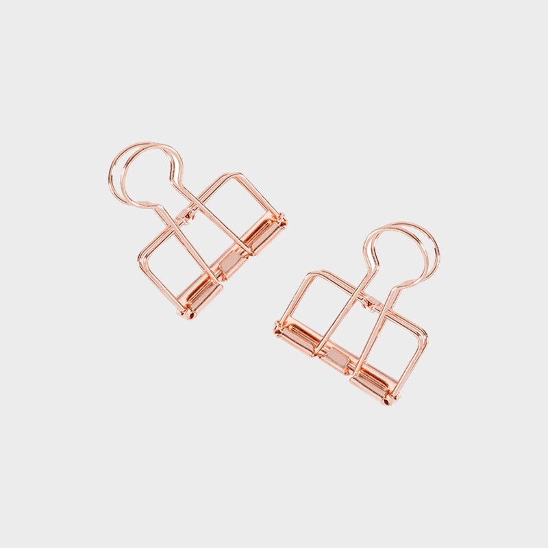 Binder clips RoseGold