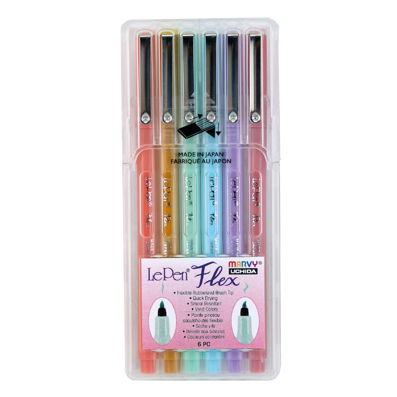 Le Pen Flex Set de 6 - Pastel