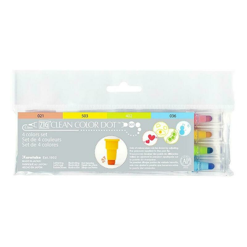 ZIG Clean color Dot- Set 4