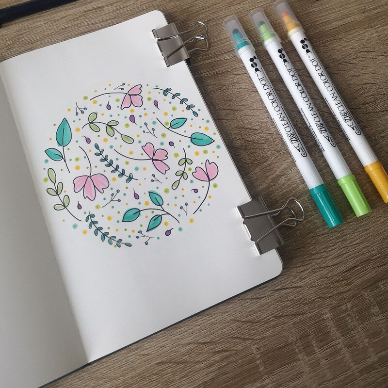 ZIG Clean color Dot- Set 6