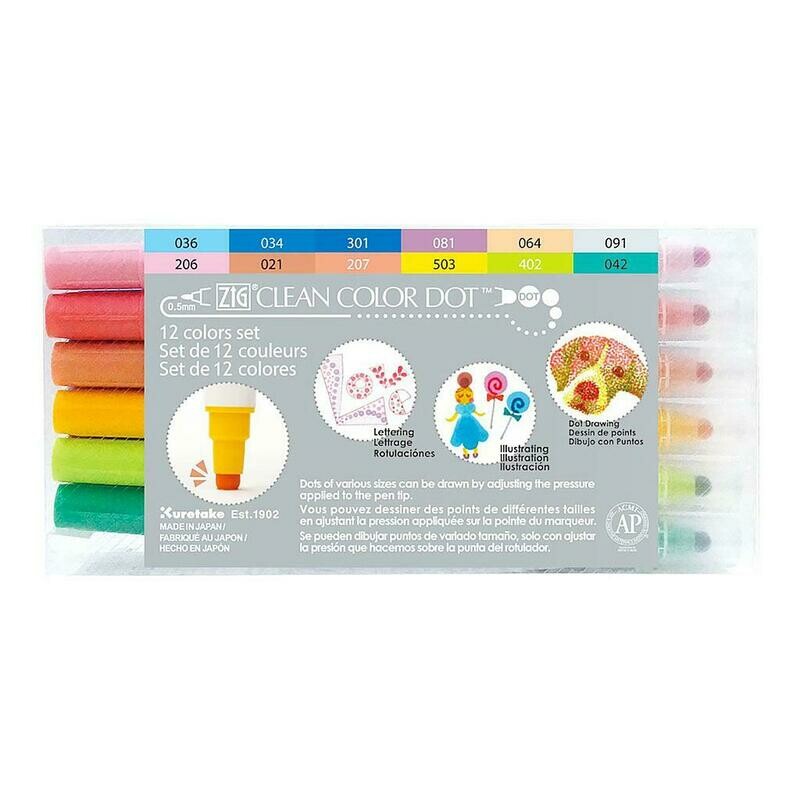 ZIG Clean Color Dot- Set 12