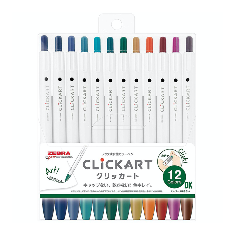ClickArt Zebra - Dark Set de 12