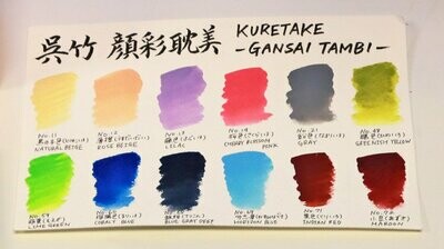 Kuretake Gansai Tambi 12- Nuevos colores