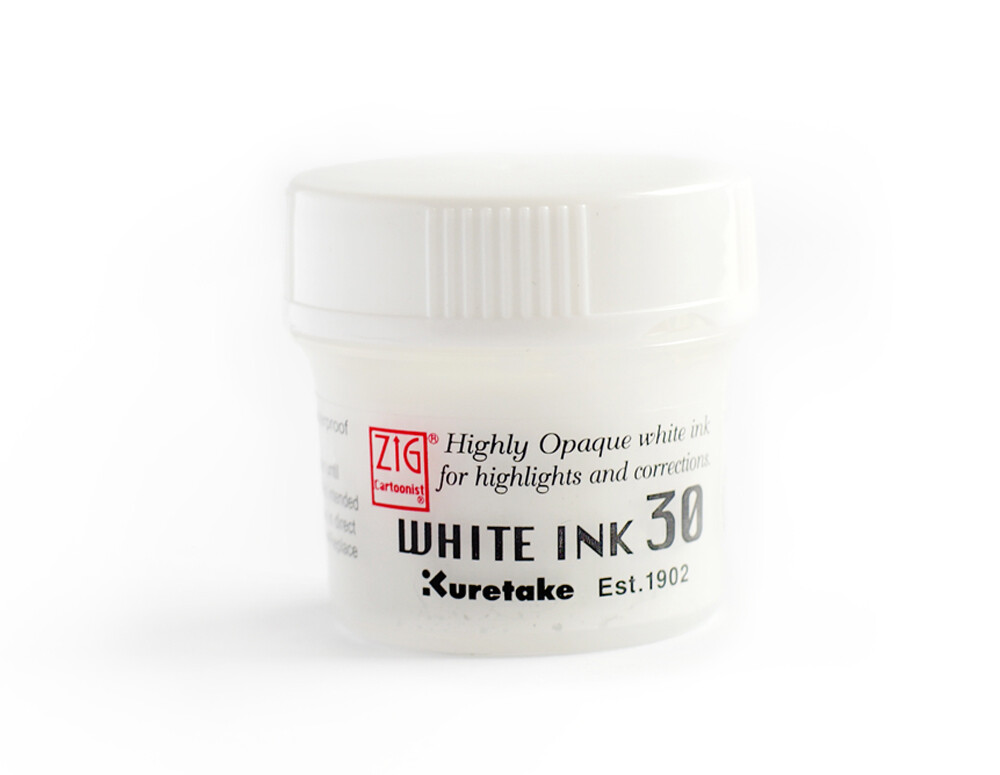 ZIG CARTOONIST WHITE ink
