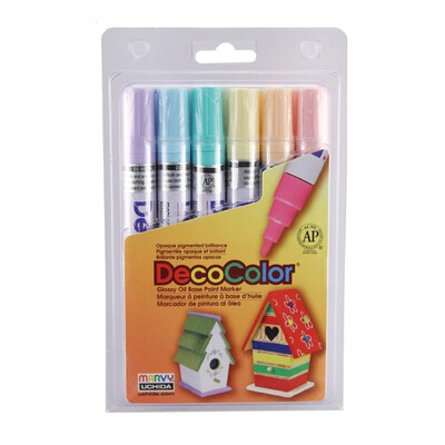DecoColor Pastel Paint- Board tip Set6