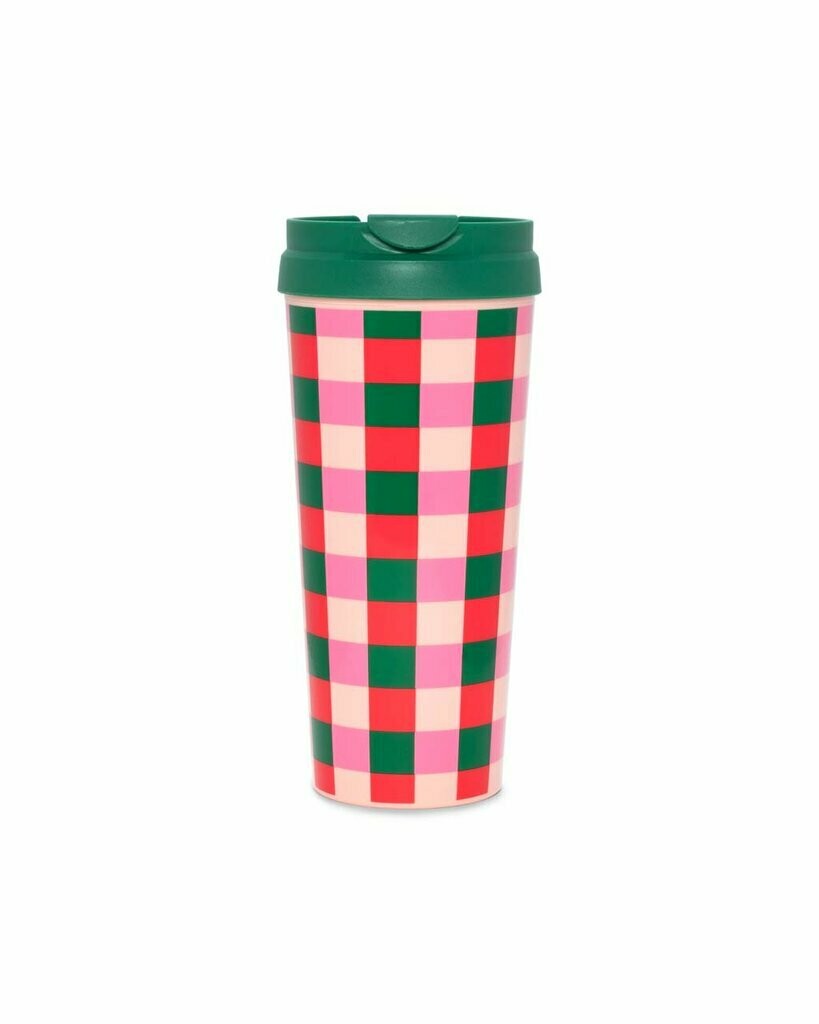 Hot Stuff Thermal Mug- Buffalo Plaid