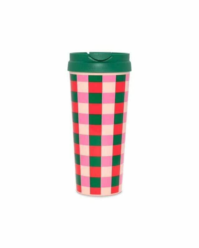 Hot Stuff Thermal Mug- Buffalo Plaid