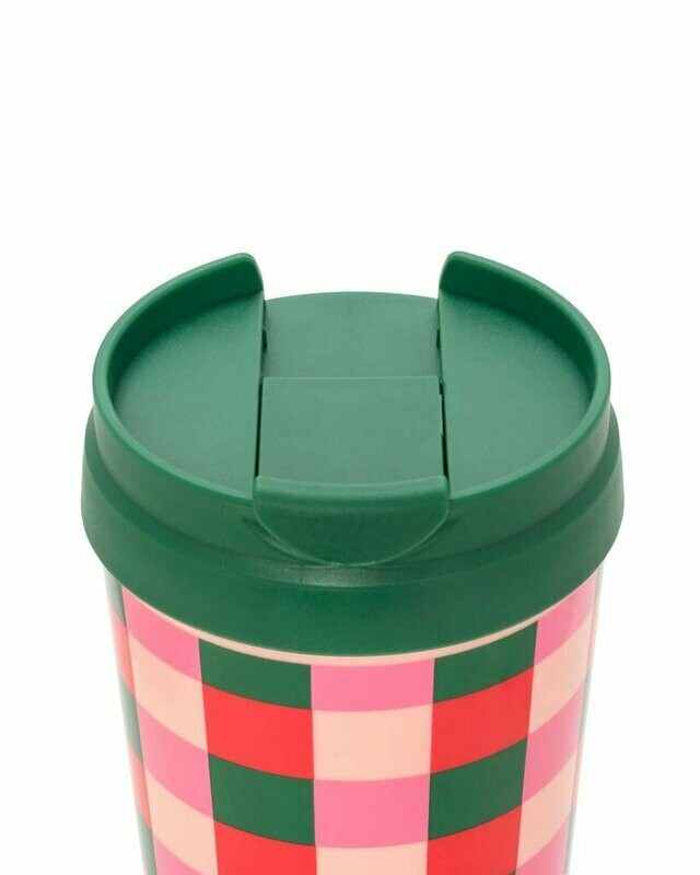 Hot Stuff Thermal Mug- Buffalo Plaid