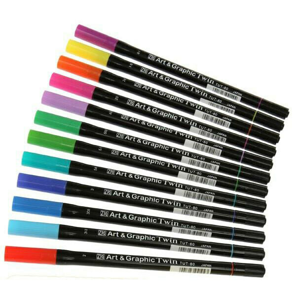 Zig Art &amp; Graphic Bright- set 12