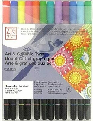 Zig Art & Graphic Bright- set 12