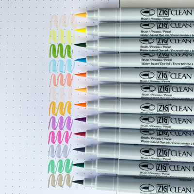 ZIG Clean ColorFB Set 12 Bright