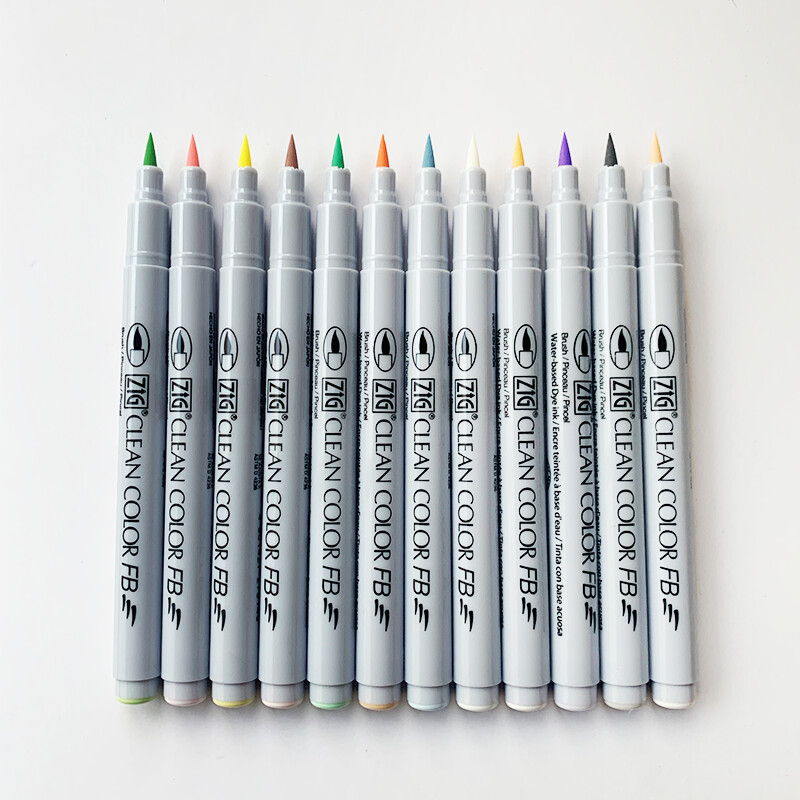 ZIG Clean ColorFB Set 12 Soft