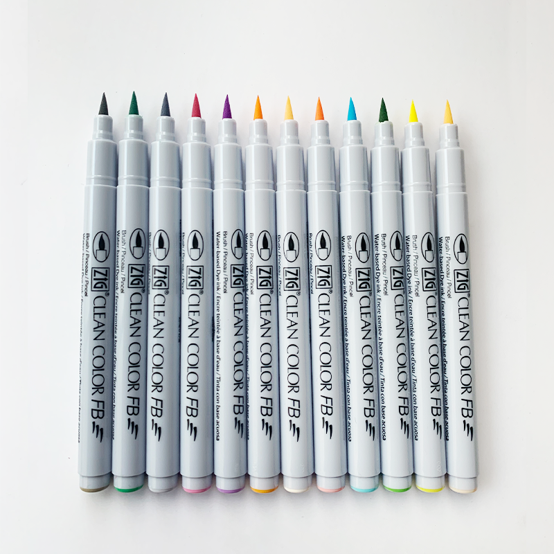 ZIG Clean ColorFB Set 12 Bright