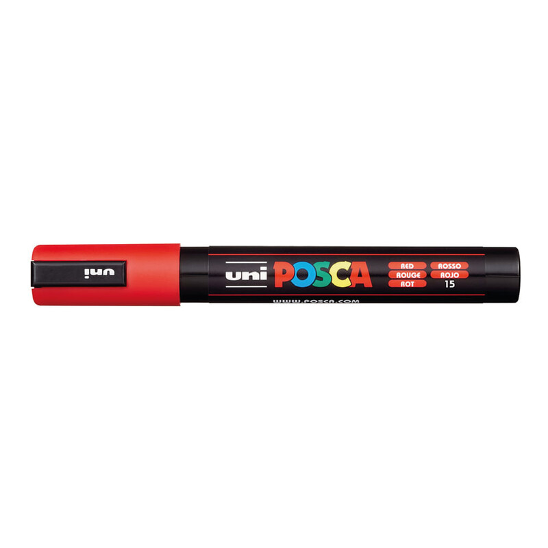 Posca PC 5M- Red (unidad)