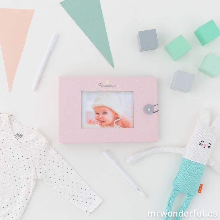 Album de fotos para bebe rosa - Momentazos de la estrella de la casa