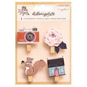 Clips de tela- marigold