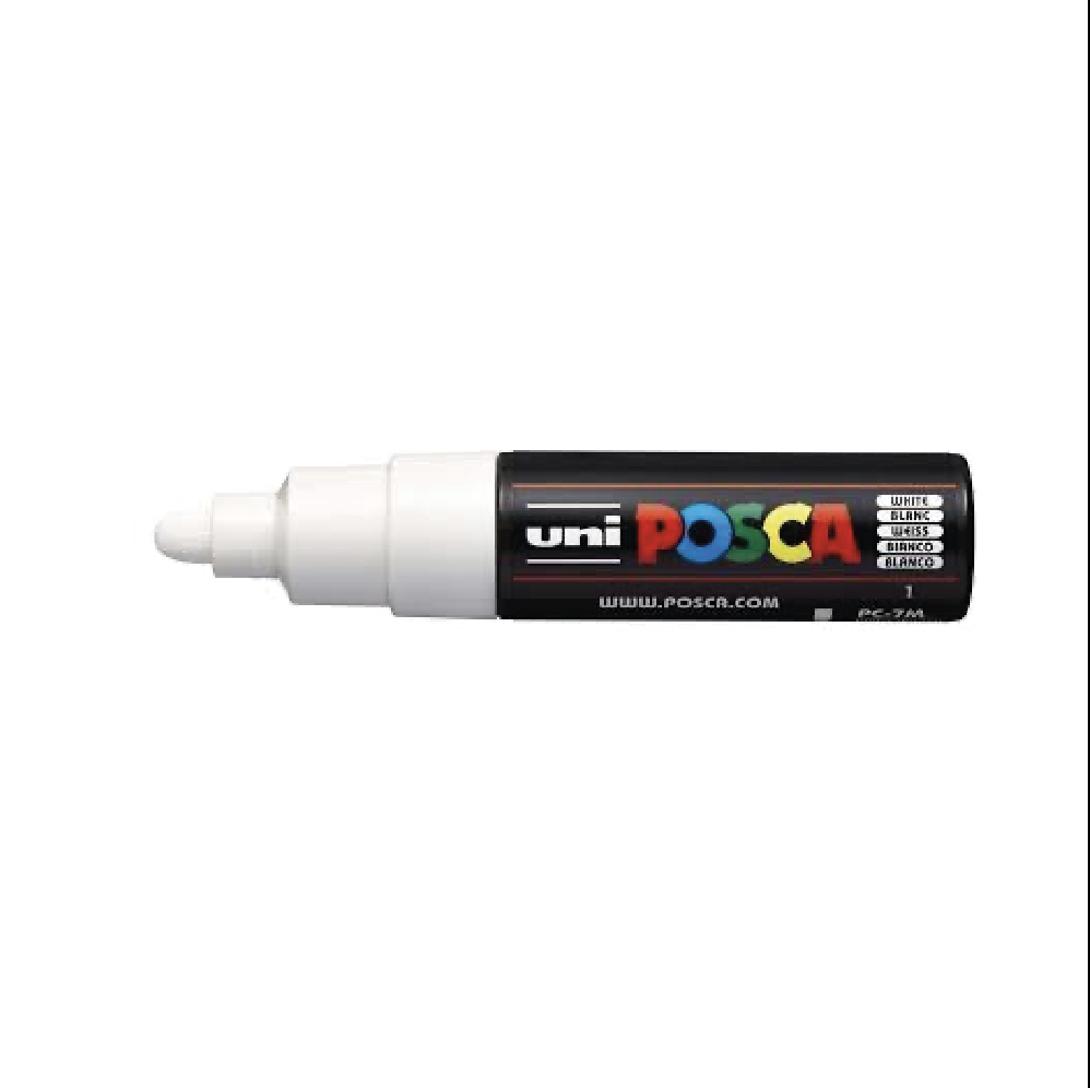 Posca PC 7M - White (unidad)