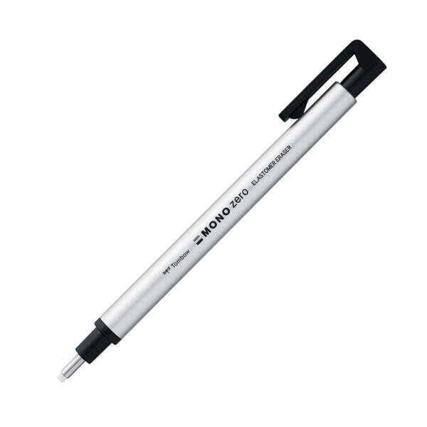 MONO Zero Eraser Silver Round