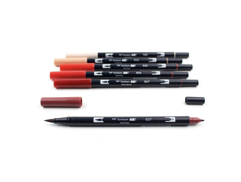 Tombow Dual 6 Red