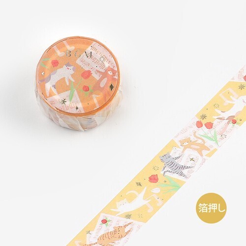 BGM Washi Tape - Cat songs