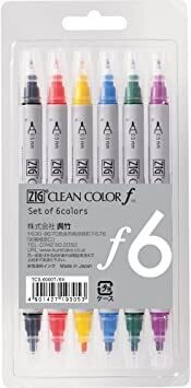 Zig Twin Tip Clean Color F- Set 6