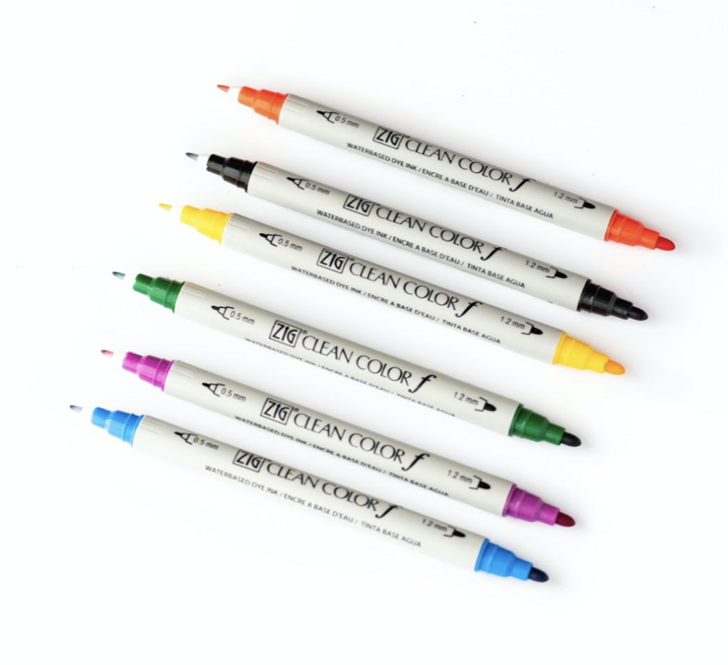 Zig Twin Tip Clean Color F- Set 6