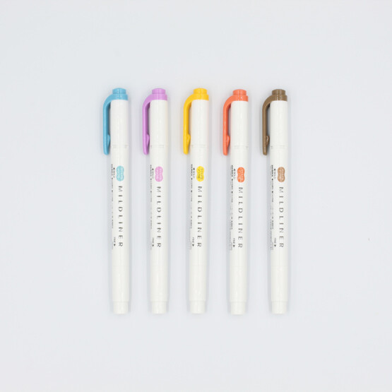 Zebra Mildliner- Yellow pack 5