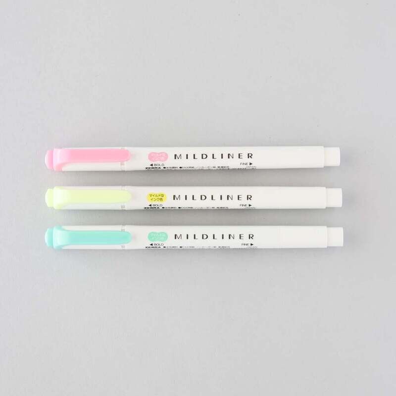 Zebra Mildliner- Fluorescent Pack 3