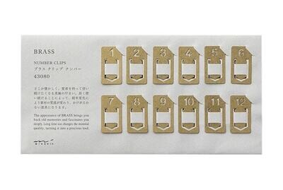 Brass Number clips