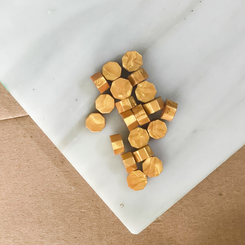 Pastillas de cera -Oro Brillante